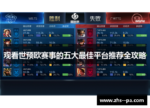 观看世预欧赛事的五大最佳平台推荐全攻略