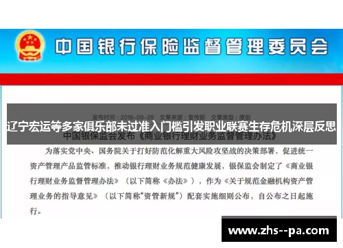 辽宁宏运等多家俱乐部未过准入门槛引发职业联赛生存危机深层反思